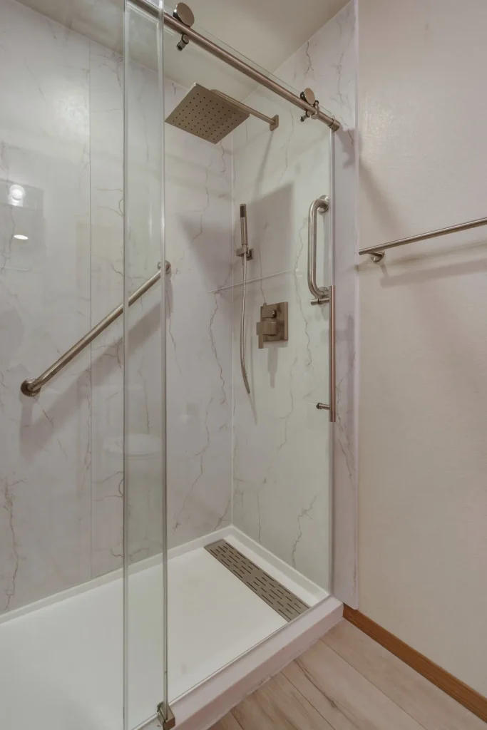Renton accessible shower remodel by Nana Bath