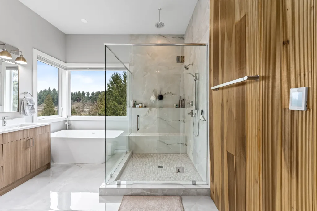Custom shower installation by Nana Bath in the Seattle area